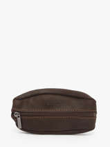 Coin Purse Oil Leather Etrier Black oil EOIL041