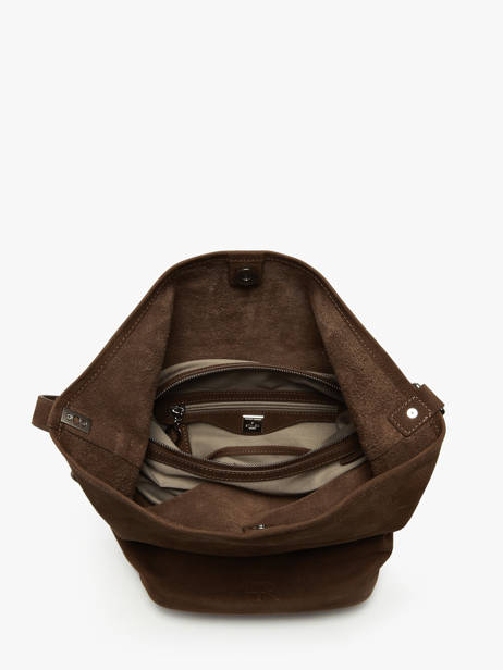 Crossbody Bag Cavalier Nubuck Leather Etrier Brown cavalier nubuck ECAN126M other view 6