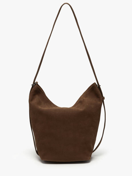 Crossbody Bag Cavalier Nubuck Leather Etrier Brown cavalier nubuck ECAN126M other view 7