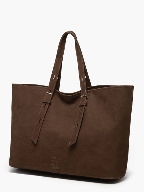 Shopping Bag Cavalier Nubuck Leather Etrier Brown cavalier nubuck ECAN127M other view 2