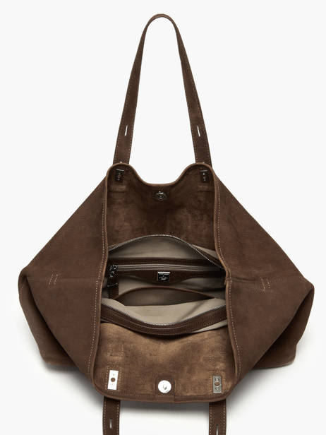 Shopping Bag Cavalier Nubuck Leather Etrier Brown cavalier nubuck ECAN127M other view 3