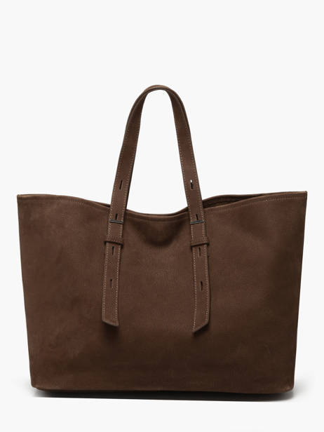 Shopping Bag Cavalier Nubuck Leather Etrier Brown cavalier nubuck ECAN127M other view 4