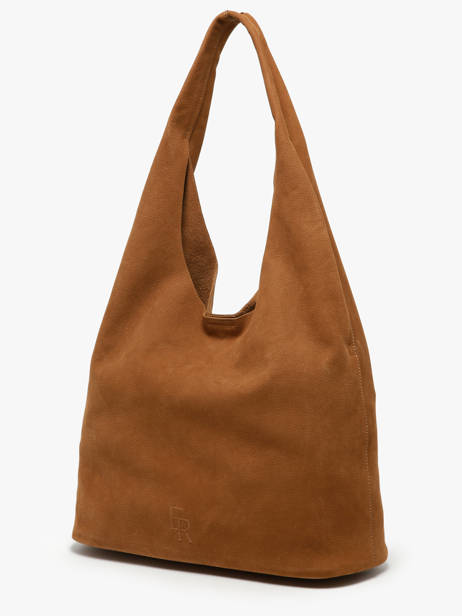 Hobo Cavalier Nubuck Leather Etrier Brown cavalier nubuck ECAN154L other view 2