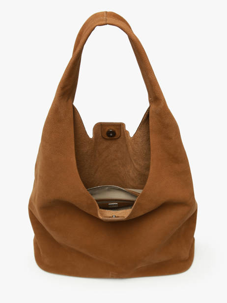 Hobo Cavalier Nubuck Leather Etrier Brown cavalier nubuck ECAN154L other view 3