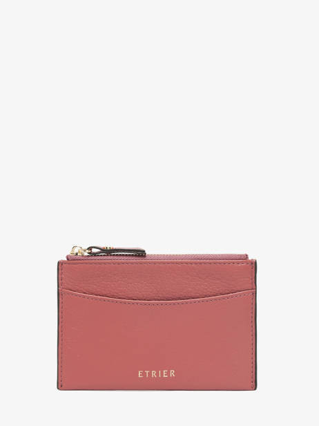 Porte-cartes Tradition Cuir Etrier Rose tradition ETRA094M